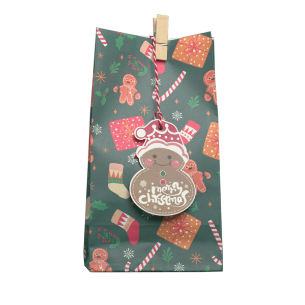 Božične vrečke s ščipalko in okrasom