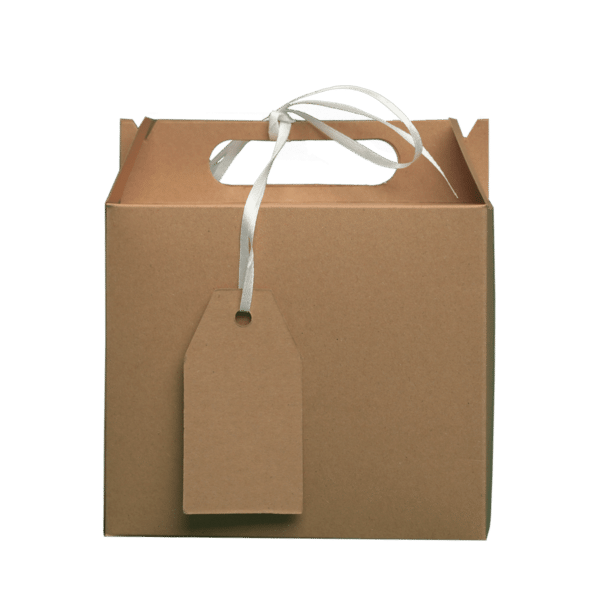 Kraft papir skatla-rjava