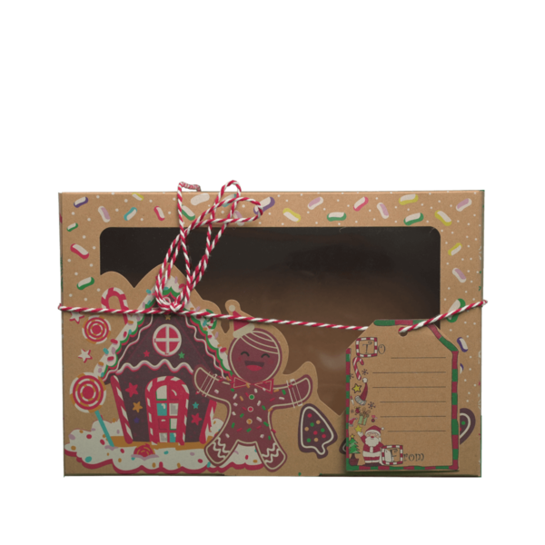 Praznična škatla iz kraft papirja